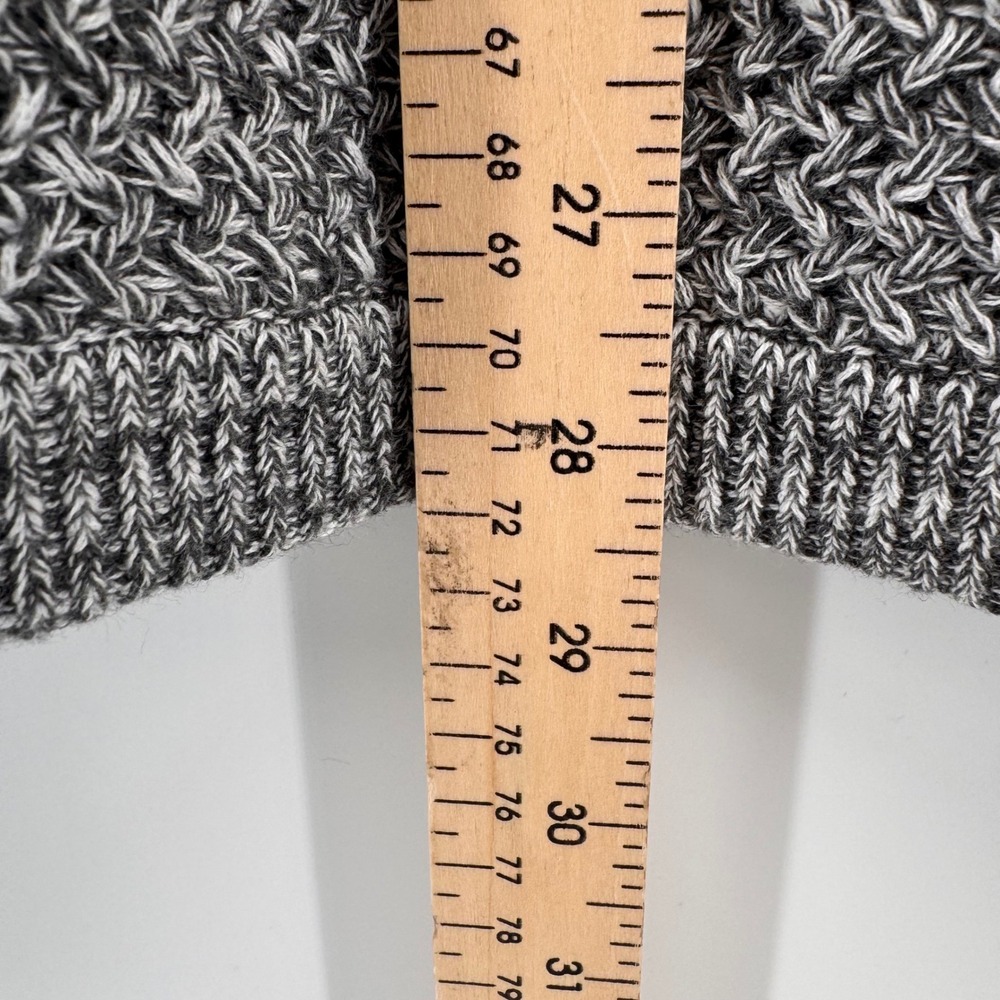 Carbon2Cobalt Henley‎ Sweater Mens Large Grey Textured Knit 100% Cotton Pullover - Picture 6 of 6